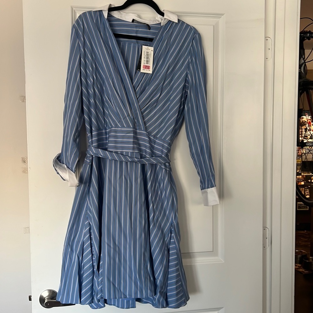 Ralph Lauren. Size 12. Blue dress.